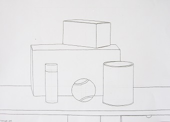 Milica Micevic - Crtanje jednostavnih geometrijskih tela, domaći rad